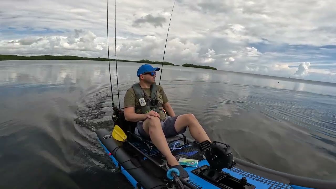 i ABSOLUTELY motorized the WORLD smallest pedal drive Kayak Riot Mako 8