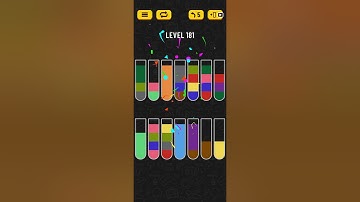 Water Sort Puzzle Level 181 Walkthrough