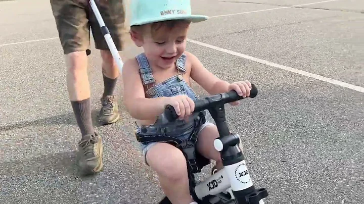 XJD Toddler Bike, 6 in 1 Folding Toddler Tricycle for 1-4 Year Old with Push Handle