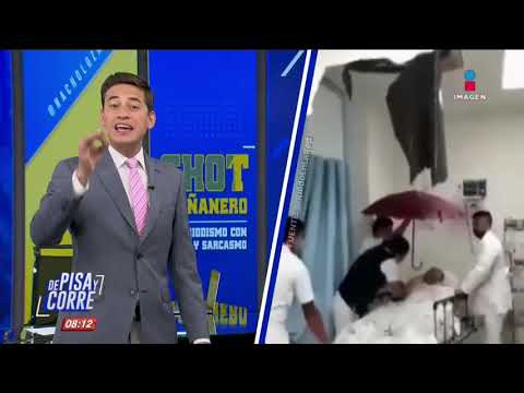 Techo de hospital en Sinaloa se cae sobre paciente | De Pisa y Corre milenio tv youtube