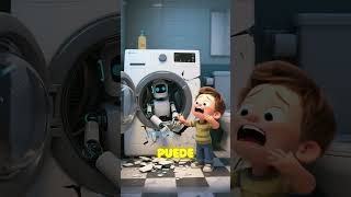 ¡Increíble! ¡Metí el robot de juguete en la lavadora y destrocé la máquina!