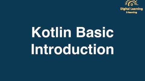 1 Kotlin Basic Introduction | Online Training Download app from below link