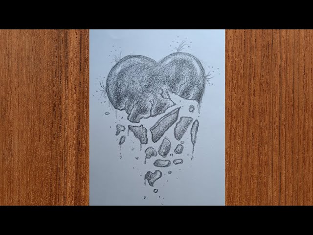 Cómo Dibujar Un Corazón Roto Paso A Paso Como Dibujar Un Corazón