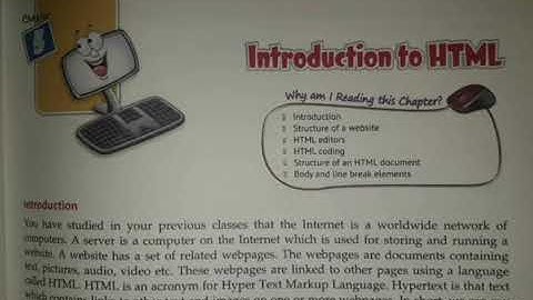 Class-7th,Chapter-5(Introduction to HTML)Part-1