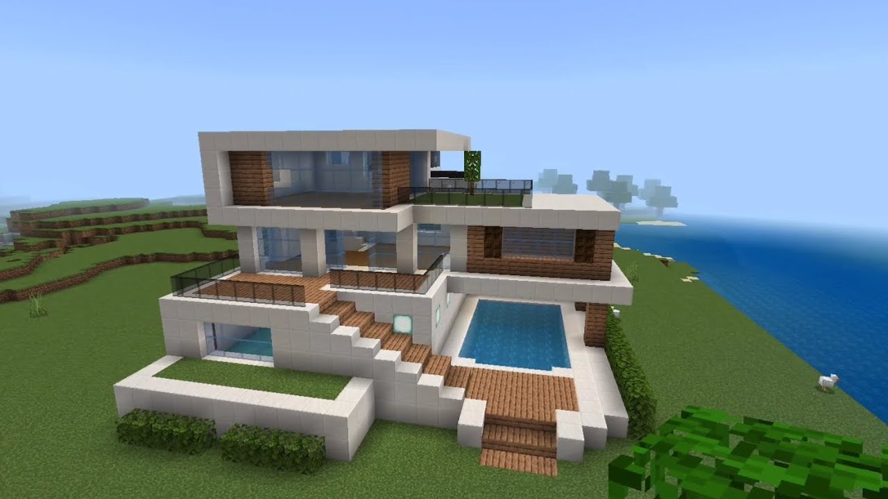 in minecraftnew modern house design||🥰 2022 in minecraft||