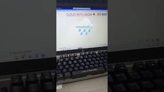 Cloud with Snow 🌨️ MsWord Shortcut Tricks #shorts #msword #tricks #education #computertips#pc