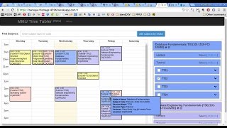 [DISCONTINUED] MMU Time Tabler - the MMU Timetabling Rival! screenshot 4