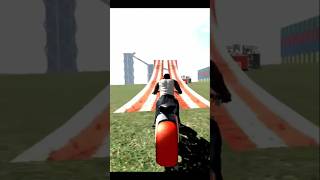 4 Bikes vs Impossible Ramp 🔥 | Indian Bike Game 3D Crazy Challenge 😱#shorts