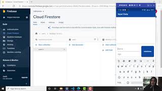 Input data menggunakan aplikas flutter dan firebase