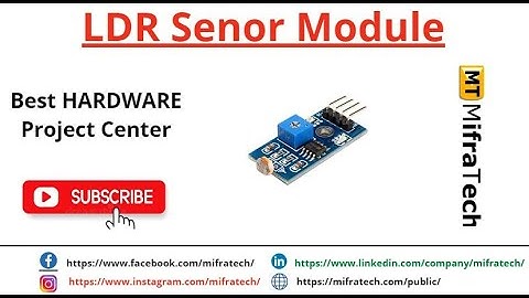 LDR Senor Module- Mifratech#besthardwareprojects#arduionprojects#latsetDroneprojects