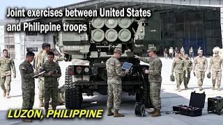 U.S. Soldier and Philippine troops conduct low-level formation and jungle training exercises
