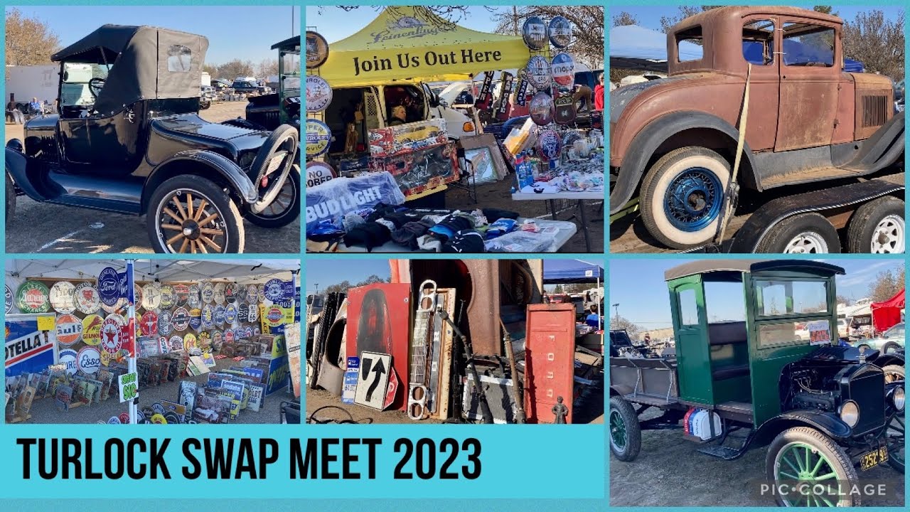 Turlock Swap Meet 2023 with ModelA Modesto A”s Ford Model A Event