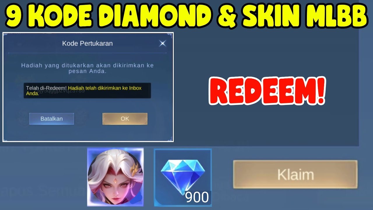 9 KODE REDEEM DIAMOND GRATIS MOBILE LEGENDS TERBARU DAN KODE REDEEM ...