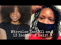 Microlocs Install on 13 Inches of Hair! | Fine Hair