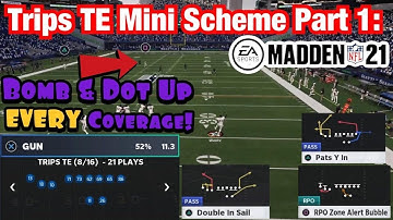 Trips TE Mini Scheme Part 1: Learn How To Bomb EVERY Coverage & Dot Up  Man / Zone Coverage!