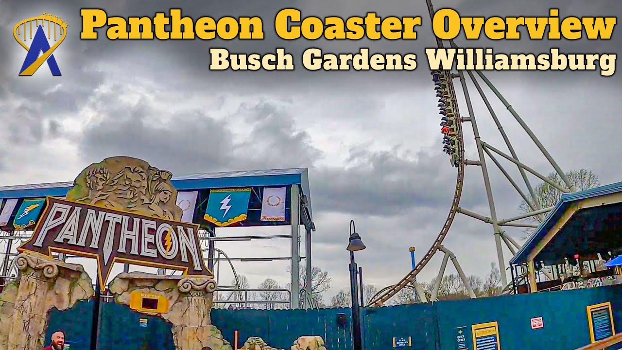 Pantheon MultiLaunch Roller Coaster Queue and Ride Overview YouTube