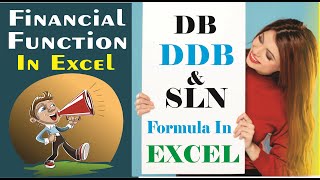 Financial Functions in Excel DB, DDB, and SLN formulas in Exce 💻#youtube #viral #foryou #excel