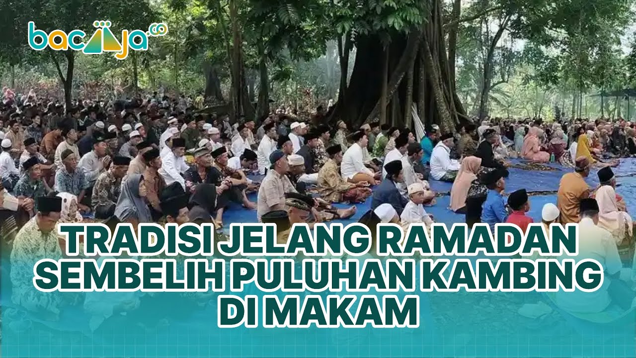 TRADISI NYADRAN JELANG RAMADAN, WARGA NGIJO SEMBELlH 48 KAMBING 