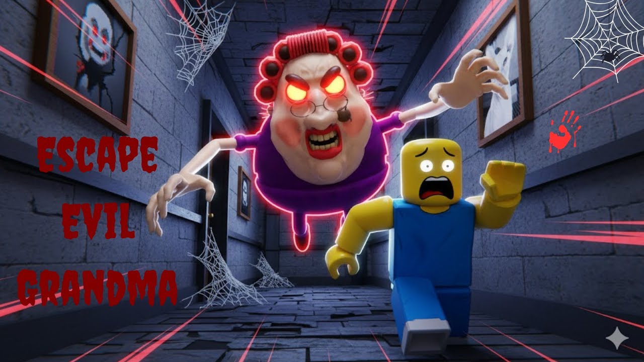 ESCAPE EVIL GRANDMA in ROBLOX 😱 | Scary Obby Gameplay & Walkthrough