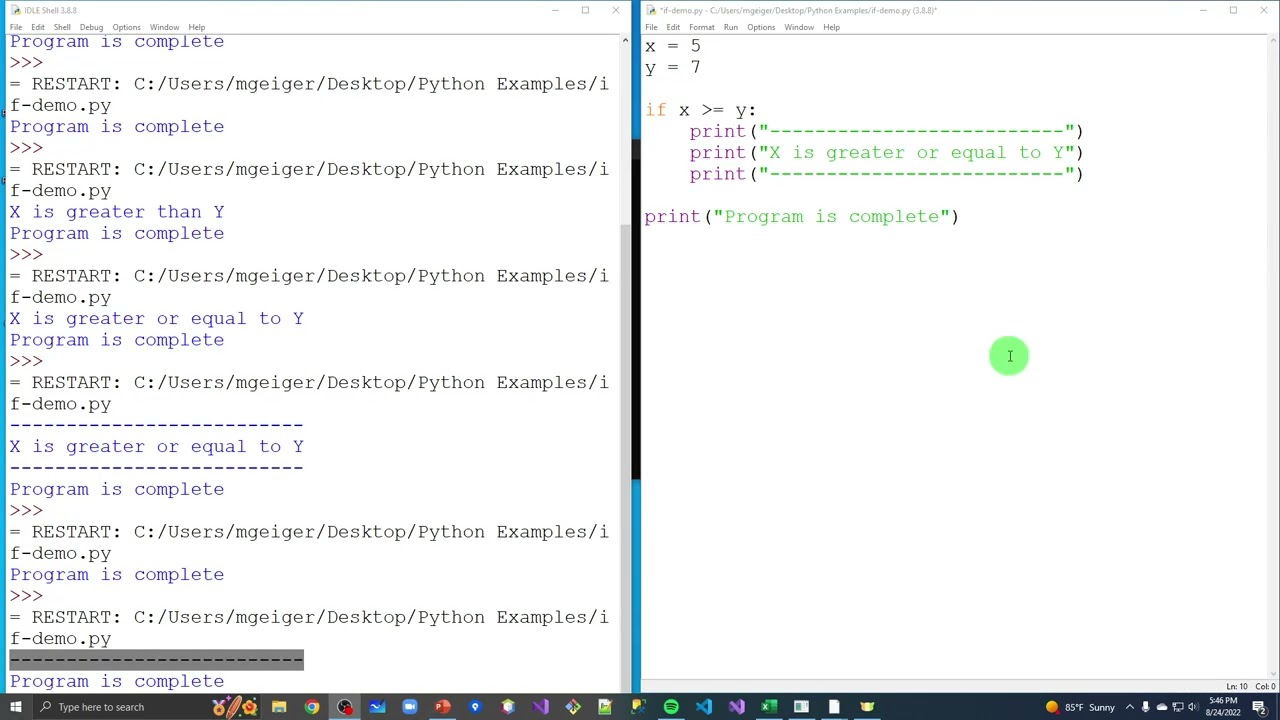 Py - If-Else Statements - YouTube