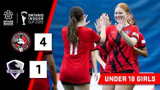 🏆 U18 GIRLS FINAL - NORTH MISSISSAUGA SC VS LONDON ALLIANCE MUSTANGS - 2026 ONTARIO INDOOR CUP
