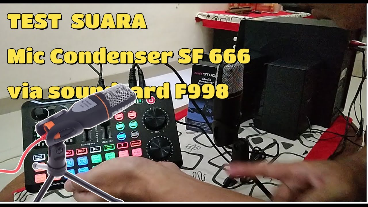 REVIEW OF THE SF 666 CONDENSER MICROPHONE used on the F998 SOUNDCARD, the reverb is quite NYESS
