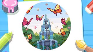 Color By Number - Butterfly Garden | Color Game screenshot 5
