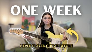 One Week to Learn Guitar!