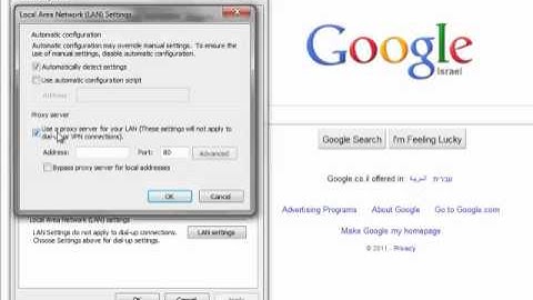 How to Configure IE with a Proxy Server