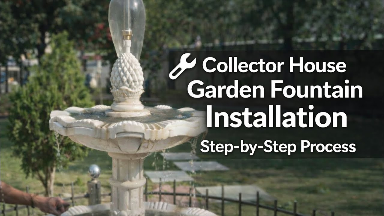 Collector House Garden Fountain | Full Plumbing Process | Patan
