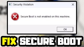 How to Fix Secure Boot is not enabled on this machine in FIFA 23 -  Followchain