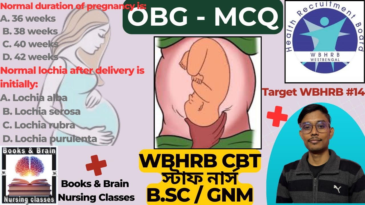🎯🔥OBG - MCQ 🔥II 🔥Obstetrics and Gynecology Nursing🔥II🔥 WBHRB🔥 II🔥 IMPORTANT MCQ🎯