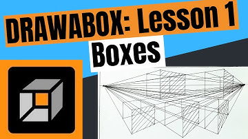 Drawabox: Lesson 1 - Boxes Homework (Plotted & Rough Perspective)