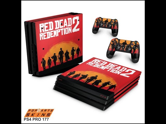 Skin Adesivo Playstation 4 PS4 PRO Red Dead Redemption 2