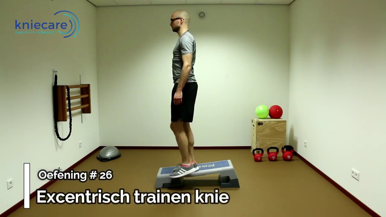 blaas gat Druif Laptop Oefening voor een Jumpers knee - YouTube