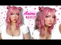 Cute Anime Makeup ! Pink Edition 😝