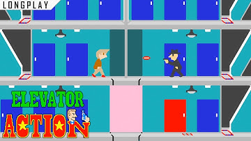 Elevator Action | Arcade | Full Game [Upscaled to 4K using xBRz]