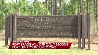 Fort Bragg announces date for name change