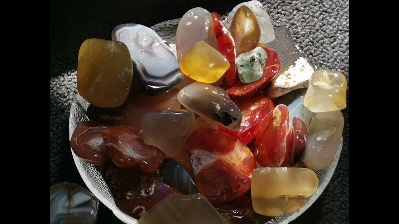 Agate Creek Agates, polished in my Rock Tumbler YouTube