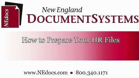How to Prepare HR Files for Document Scanning