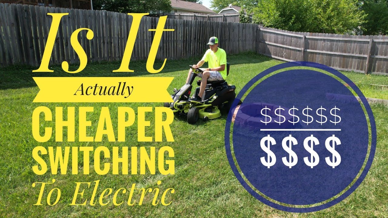 Electric Riding Mowers Vs Gas YouTube