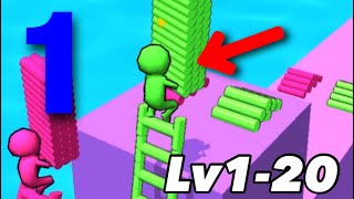Ladder Race / ラダーレース#1 level 1-20 Game play screenshot 1