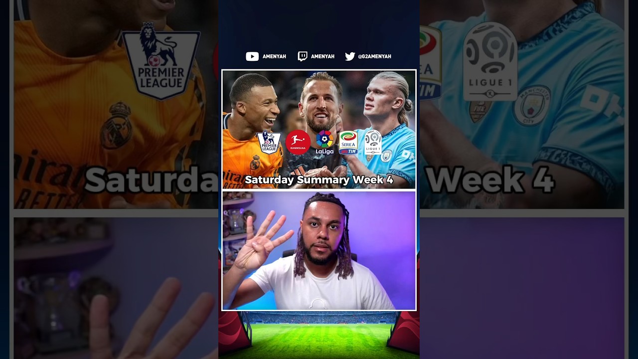 Saturday Summary (Week 4) 👀📝ft. United, Madrid + Chelsea