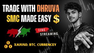 Forex Trading Live Telugu | SMC Strategy | Trade With Dhruva 🔴 #forex #telugu #trading