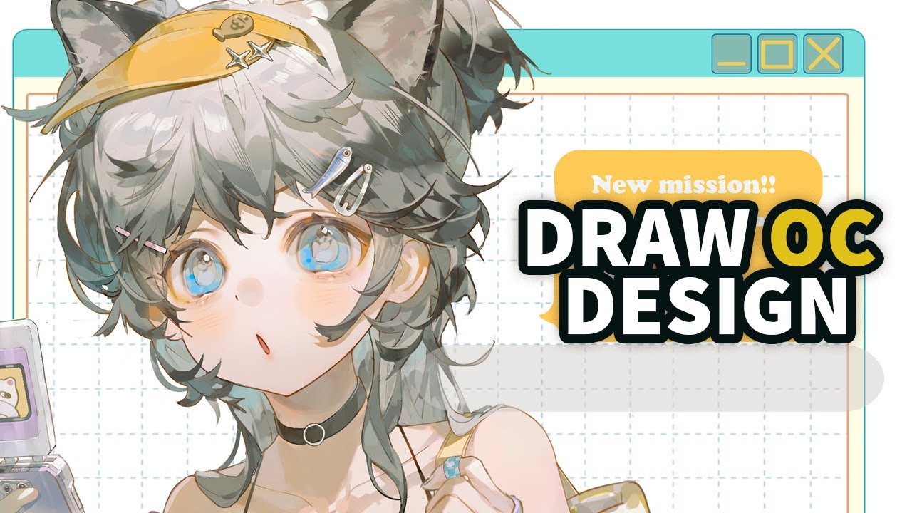 How I Design OC character // photoshop tutorial - YouTube