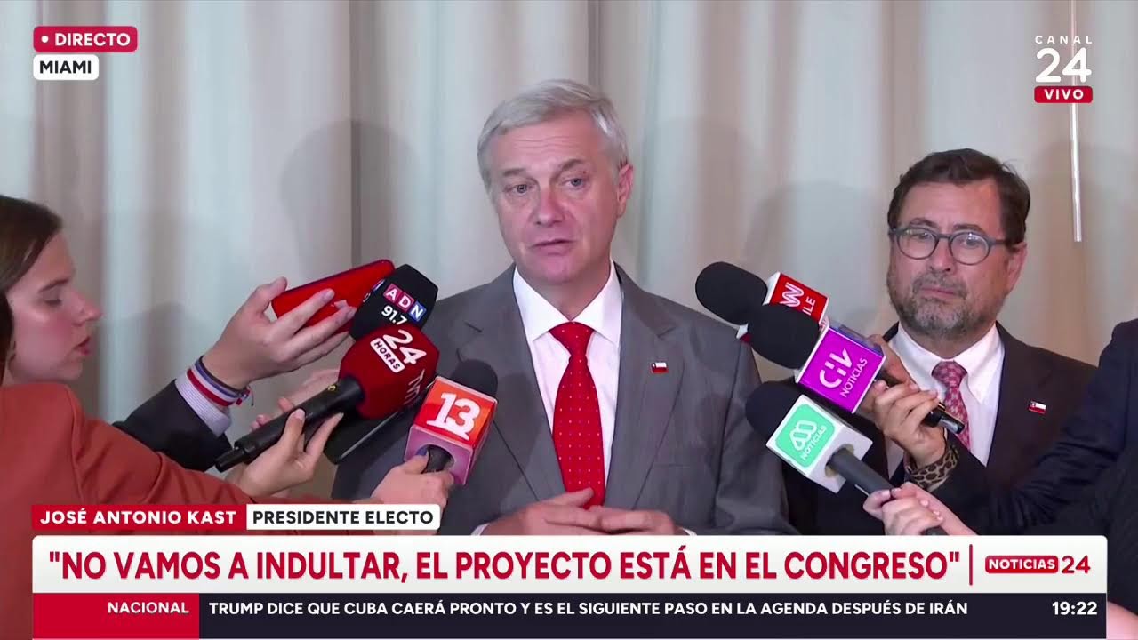 Punto de prensa de Kast en Estados Unidos