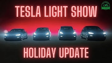 Tesla Model 3 Light Show Demo | Holiday Software Update 2021.44.25.2