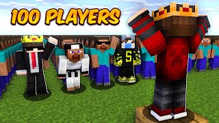 100 Players VS Extreme Challenges in Minecraft