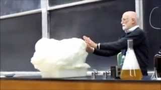 Professor Hunter and her demos of chemistry