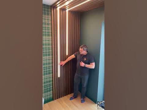 Деревянные рейки в моде или нет? С подсветкой, да 😉 - YouTube